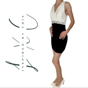 Speechless Black & White Cocktail Dress